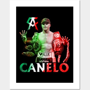 boxing king Canelo Alvarez the winner Posters and Art